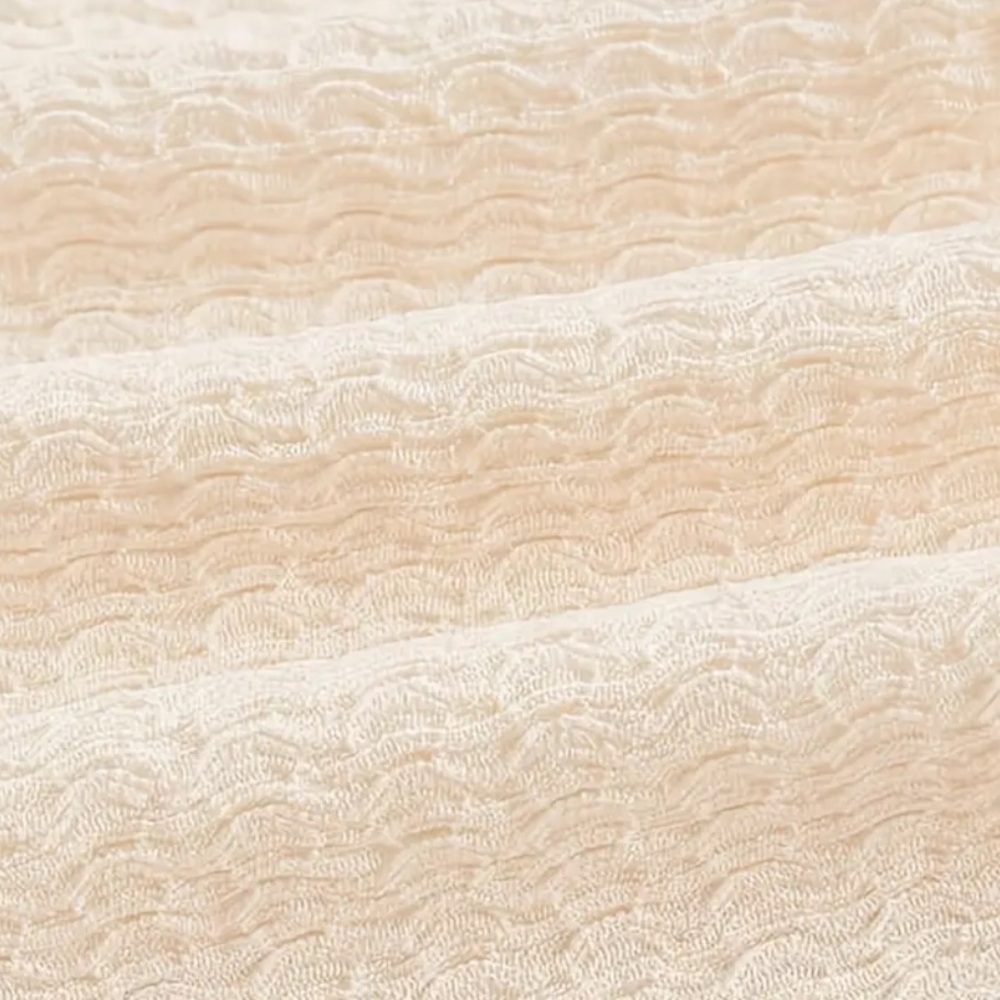 NEW Textured Beige Halter Crop Top Versatile Keyhole Tube Ties A-Line Swing XS - Picture 4 of 10